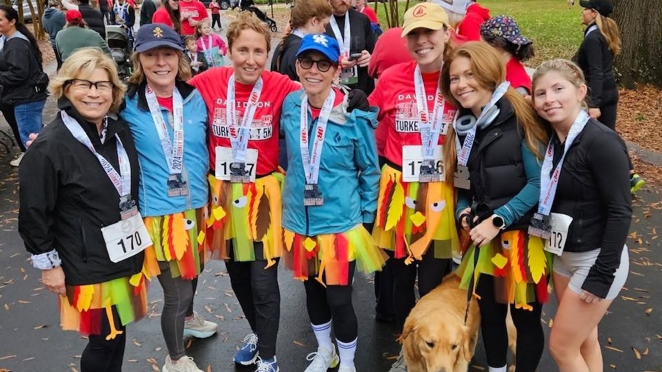 Davidson Turkey Trot Finish Medal
